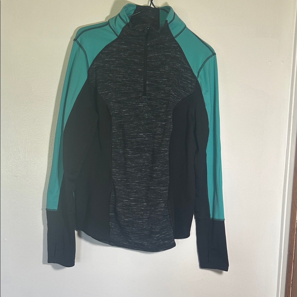Active Life Black and Teal Sweatshirt